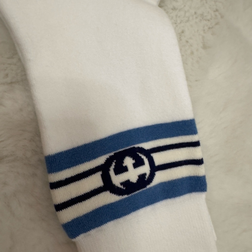 Gucci White and Blue Hosiery Socks
